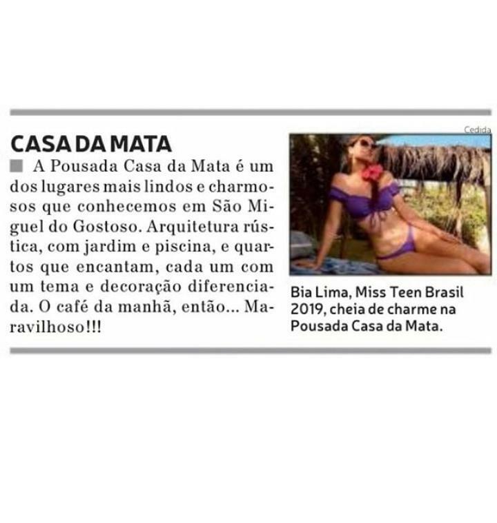 Pousada Casa Da Mata Sao Miguel do Gostoso Luaran gambar